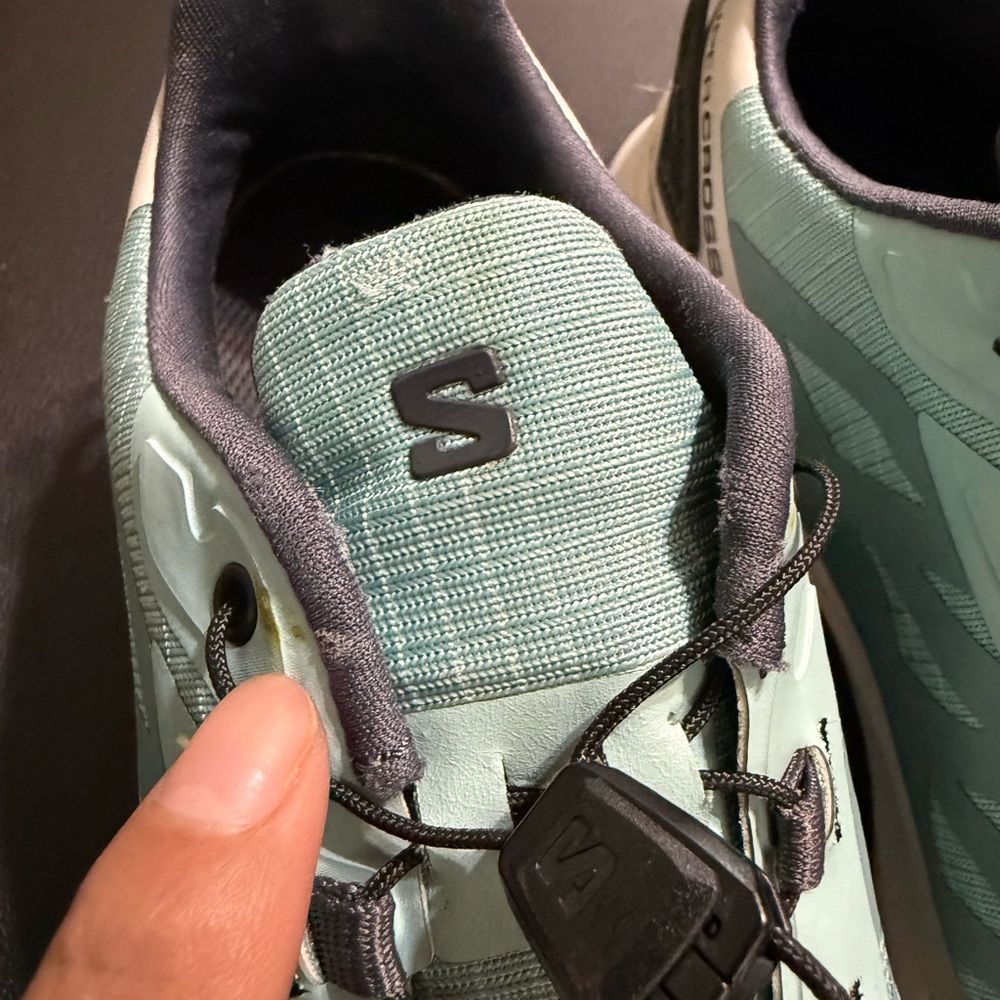 Salomon Women's Speedcross 4 Trail Shoes - Aqua and Black - Picture 5 of 13